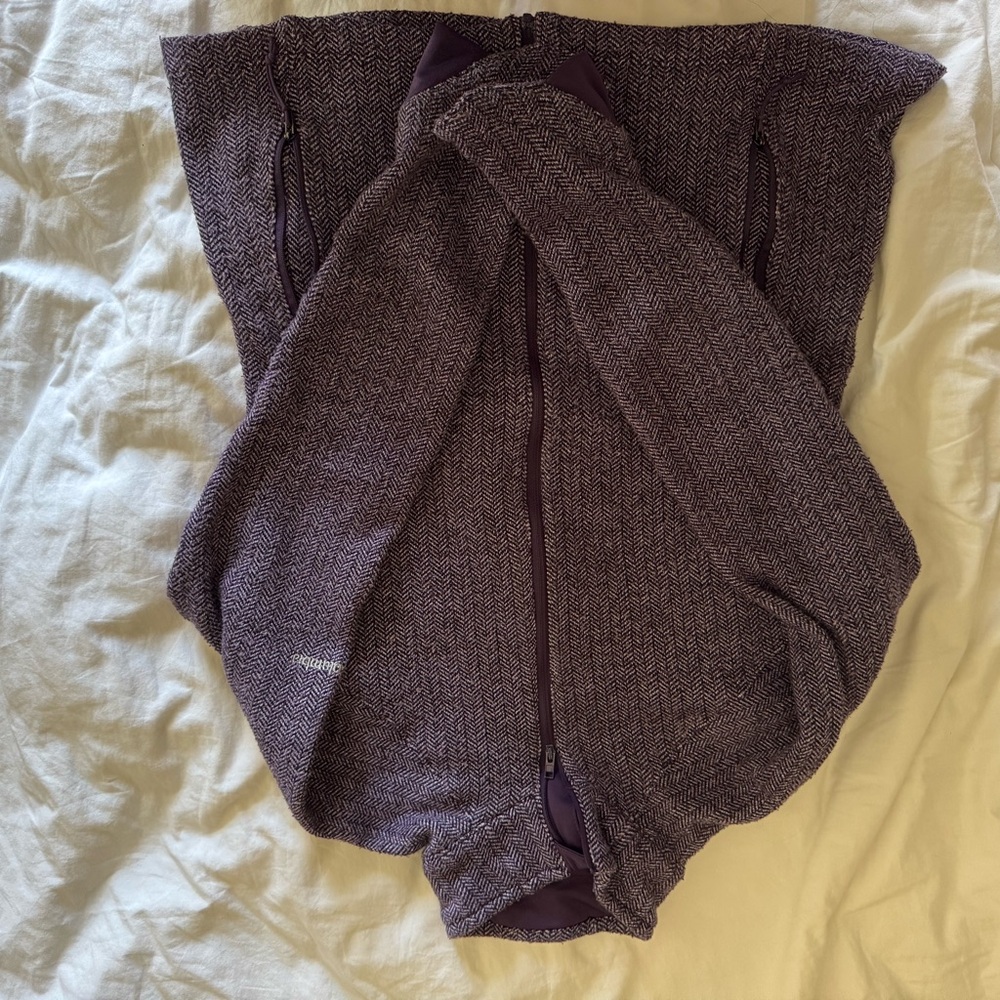 Purple Herringbone Vest